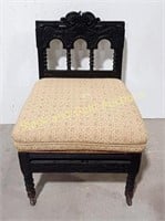 Intricate Carved Slipper Chair