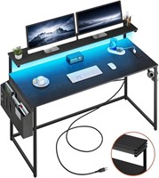Yoobure Computer Desk With Power Outlets