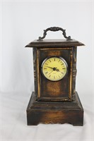 Vintage Opening Wooden Table Clock