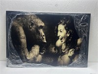 BEYDAGRUP Canvas Monkey and Woman 31x47
