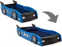 Grand Prix Race Car Toddler-to-twin Bed, Blue