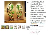 B2438 GREENSTELL Plant Stand with Grow Lights