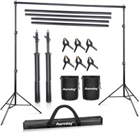 Aureday 10x8.5ft Backdrop Stand w/ Clamps