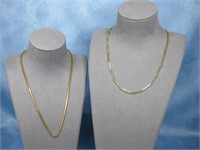 Two Necklaces One Hallmarked