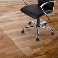 Kuyal Clear Chair Mat, Hard Floor Use, 48" X 30" T
