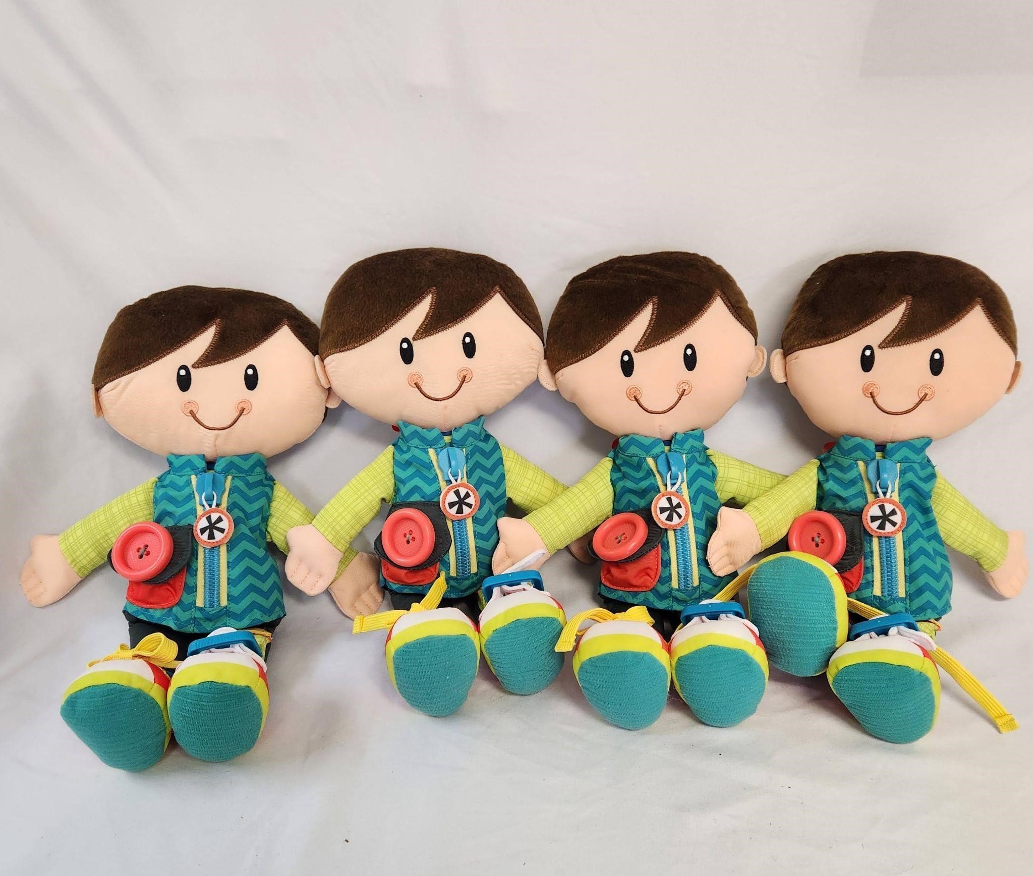Lot of 4 Playskool Hasbro Stuffed Dolls 2014
