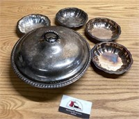 Vintage silver sterling serving bowl