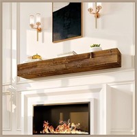 Rustic Fireplace Mantle Shelf 60 Inches