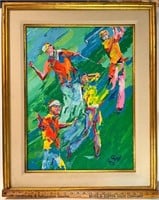 Oil on Canvas After Leroy Neiman 1990 US Open