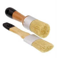 SM3857  U.S. Art Supply 2-Pc Round Brushes, 100% N