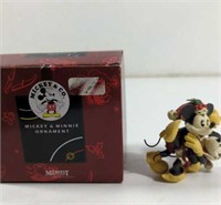 Disney Mickey and Minnie Ornament With Box
