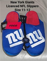 NEW New York Giants Slippers Size 11/12 $39