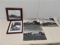 2 Framed Train Pictures