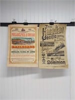 Vtg Canadian Pacific and Misc Railroad Posters