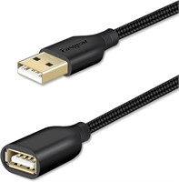 R2193  Fasgear USB Extension Cable 6ft Black