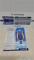 Amtrac of California pop out paper Trains