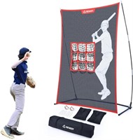 Pitching Net with Strike Zone  7x7ft
