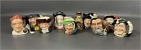 Assorted Royal Doulton Miniature Toby Mugs (10)