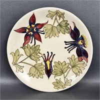 Vintage Moorcroft Pottery Columbine Flower Plate