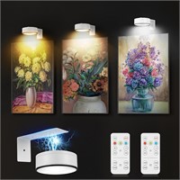 3Pcs Battery Picture Lights, Dimmable, White