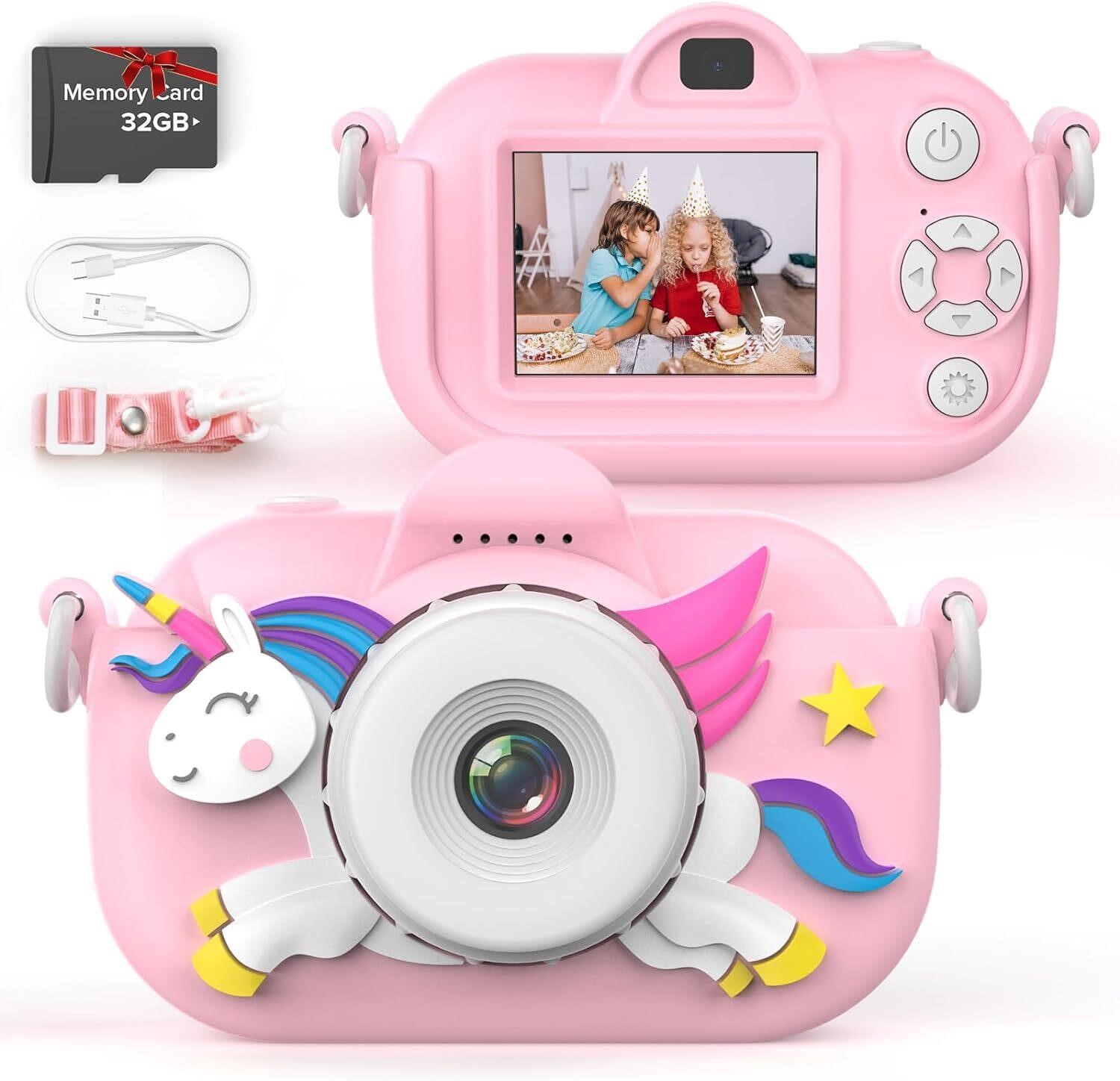 Kids Camera, 3-12 Years, 32MP HD Lens