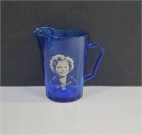 Vintage Hazel Atlas Glass Shirley Temple Cobalt