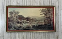 Framed "Cider Making In The Country" Print