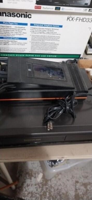Vhs vcr player and tape re winder