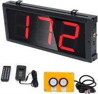 LED Counter with Switch Box, Red 4' Display