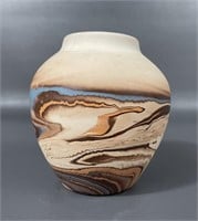 Nemadji Pottery Swirl Vase