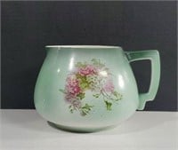 Vintage Two-Tone Green Porcelain Pitcher/Pot with