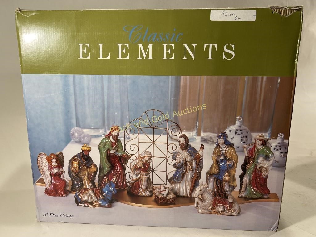 Classic Elements Nativity Scene Set of 10