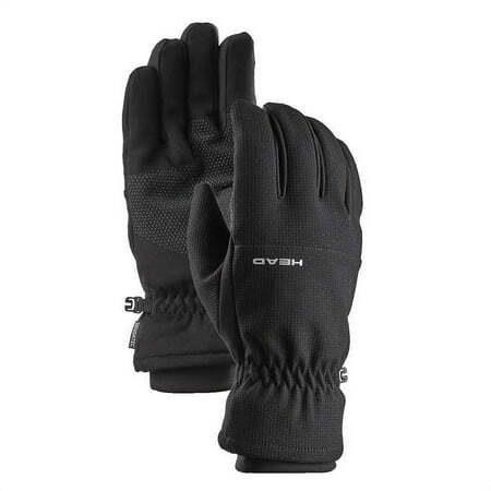 HEAD Mens Waterproof Hybrid Gloves - Medium, Black
