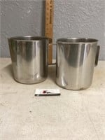 Stainless steel frothing pitchers