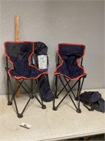 Three foldable lawn chairs