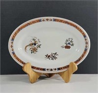 Vintage Shenango Oval China Plate with Ornate