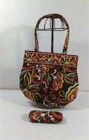 Vera Bradley Brown Yellow Paisley Tote bag with