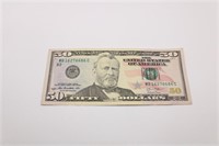 $50 Federal Reserve Note