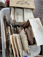 Lot of vintage  stamped letters envelopes