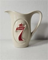 Seagrams 7 Glazed stoneware pitcher