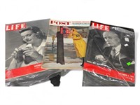 1940s and 1960 LIFE and POST Magazines