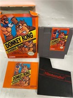 NES donkey Kong Classics game with Box