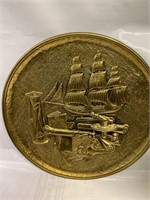 14 inch brass nautical wall plate