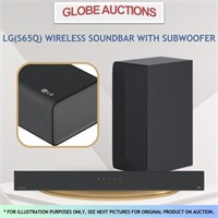 LG(S65Q) WIRELESS SOUNDBAR W/ SUBWOOFER(MSP:$549)