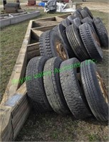 Misc. assorted truck tires