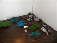 Duck Shelf Sitters & Peacock decor