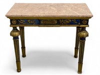 19th C French Marble Top Hall Table