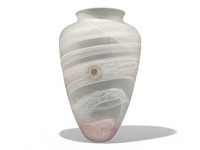 8 inch Handmade SULLIVANS Glassware Vase Made in