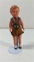 Vintage German Lederhosen Plastic Boy Doll With