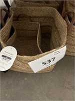 Threshold woven basket set of 2